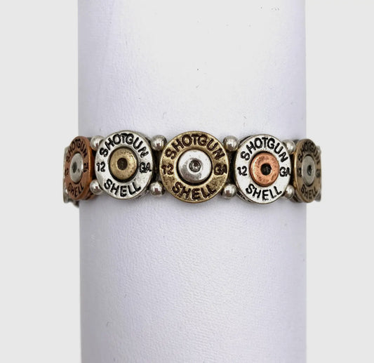 The Bulletproof Collection Stretch 12 GA Mixed Patina Bracelet