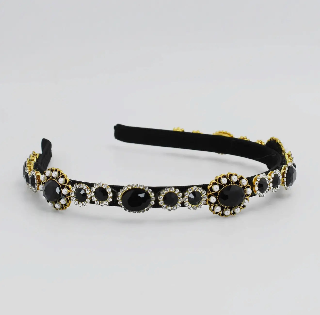 The Onyx Slim Handmade Headband