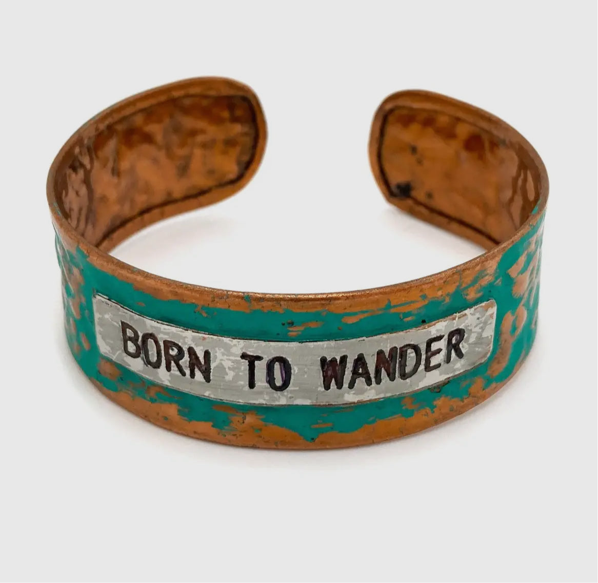Born To Wander Distressed Cuff