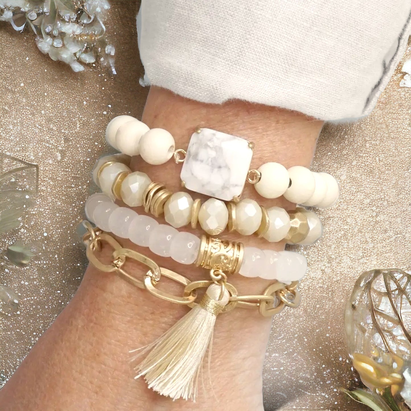 The Marylin Mixed Marble Stack