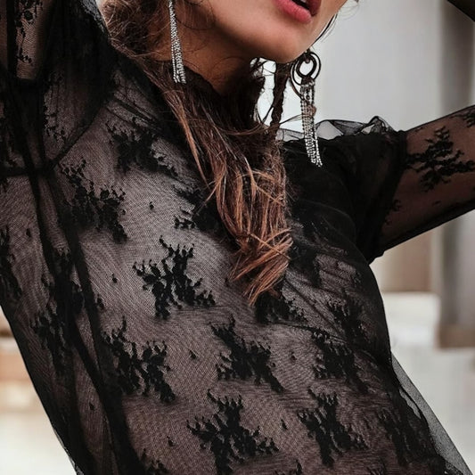 Layering Mock Neck Stretch Tops