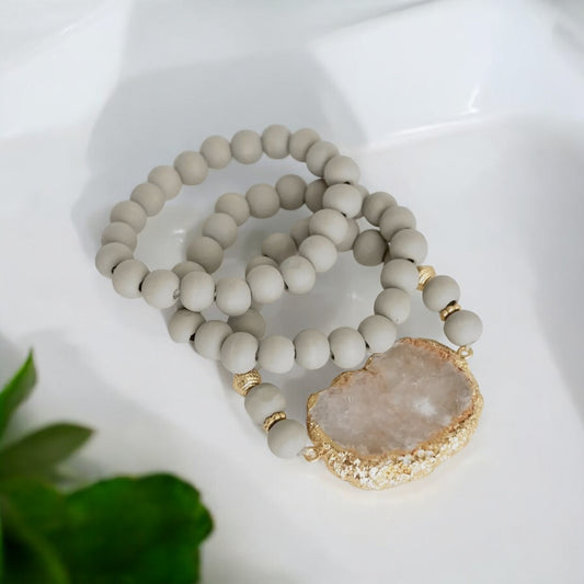 The Farrah 3 Piece in Slate Gray