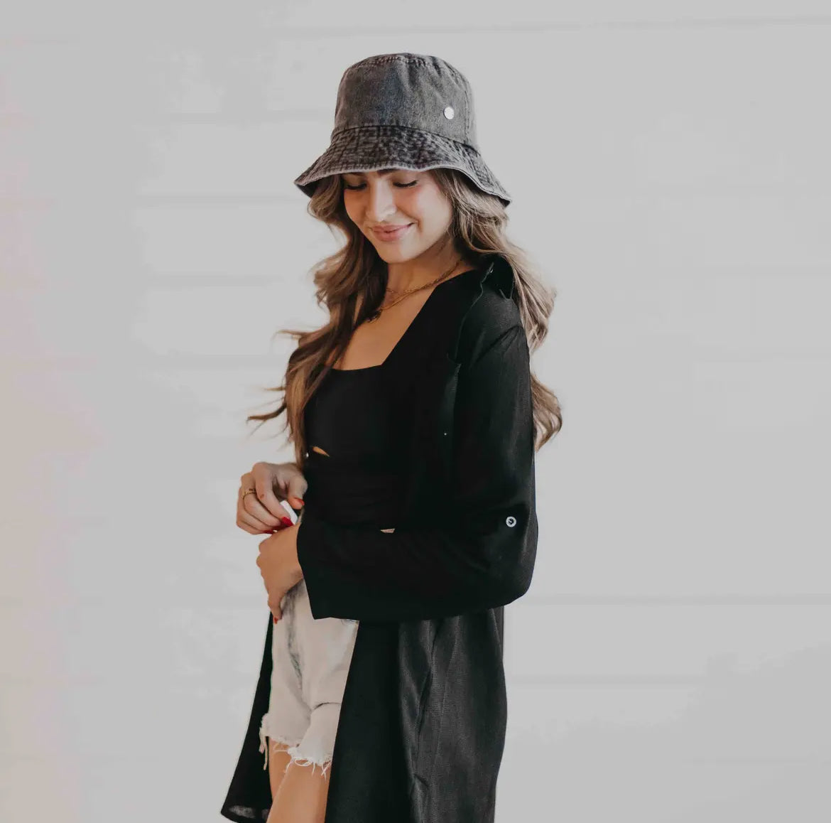 Clearwater Bucket Hat in Dark Denim Color