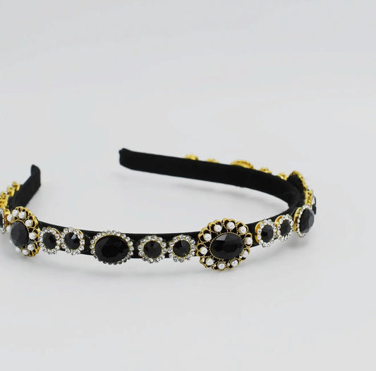 The Onyx Slim Handmade Headband