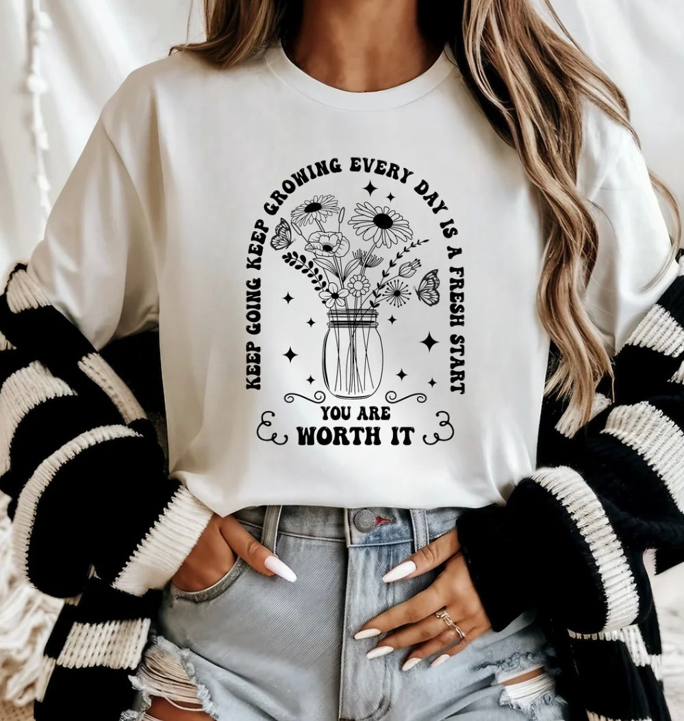 Keep Going Keep Growing Tee