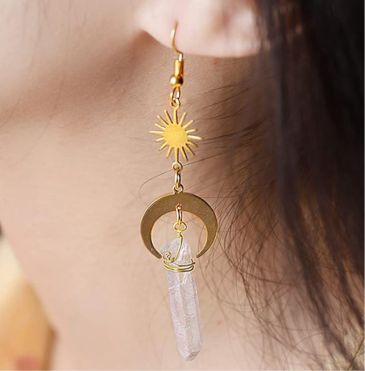 Sacina Celestial Crystal Quartz Dangle