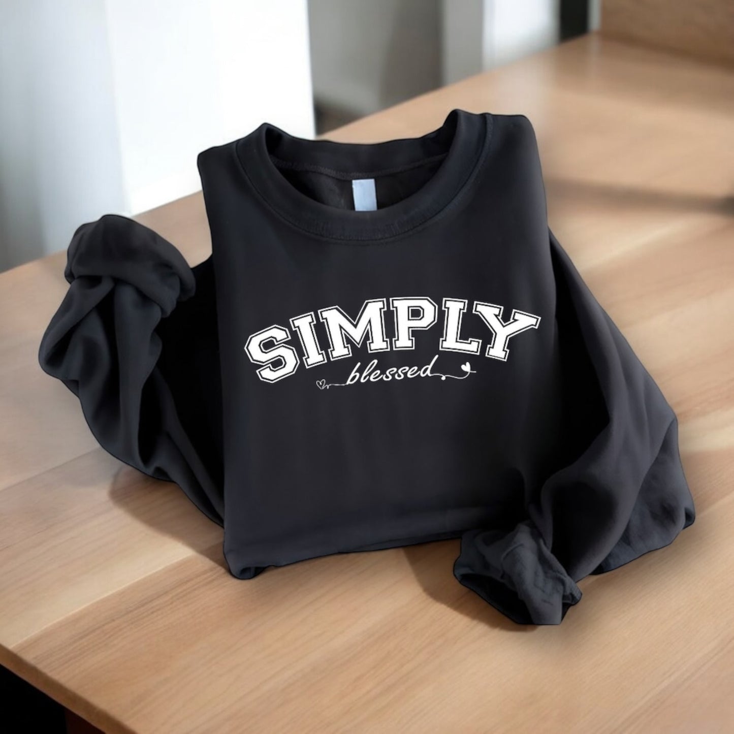 Simply Blessed Varsity Crewneck