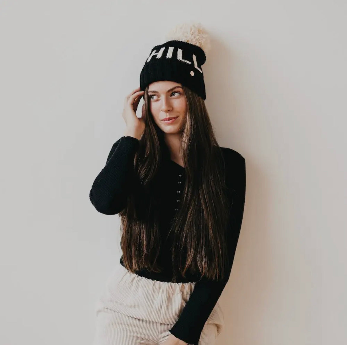 Chill AF Deluxe Pom Beanie