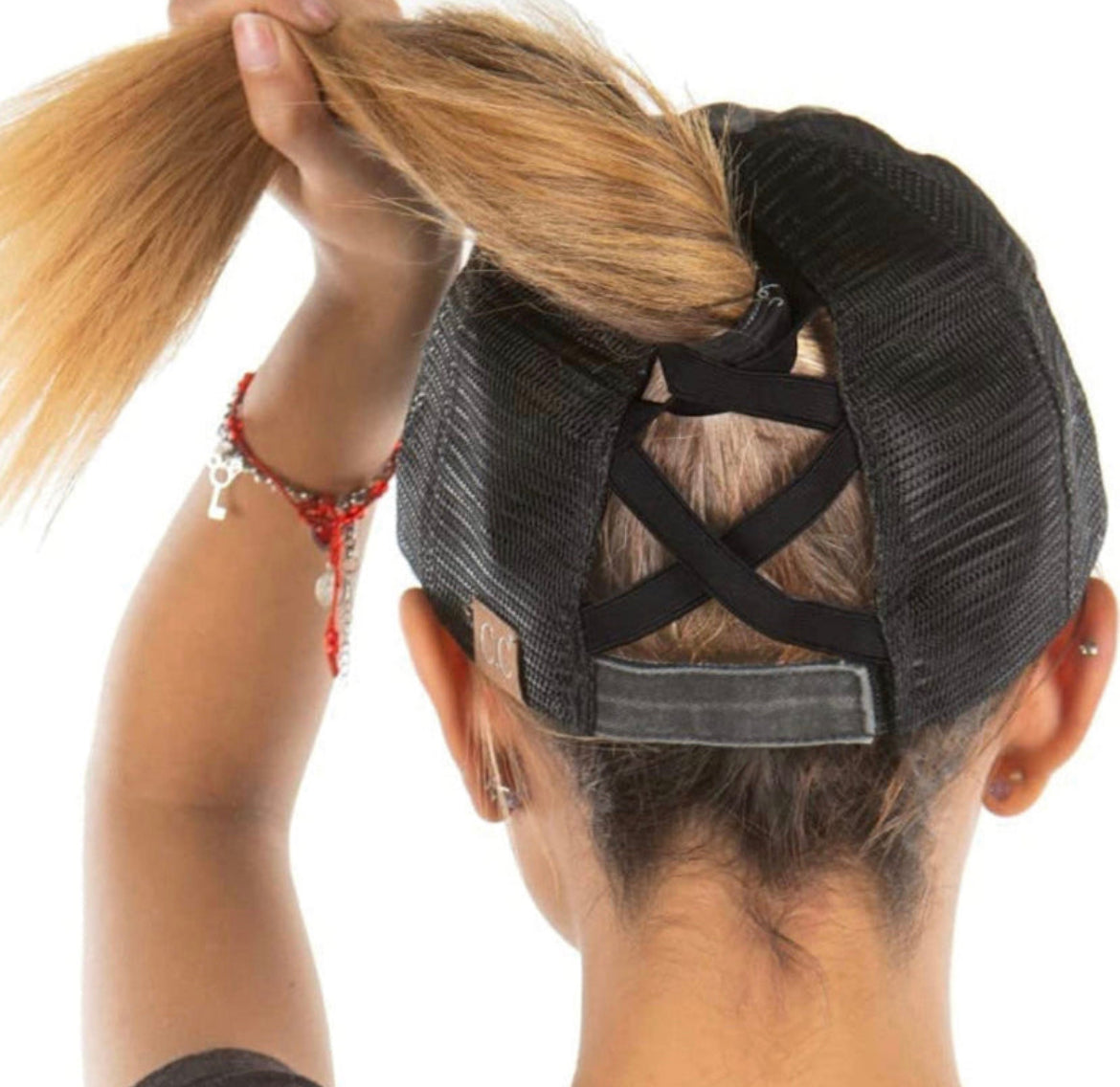 Wild Ones Embroidered Ponytail hats