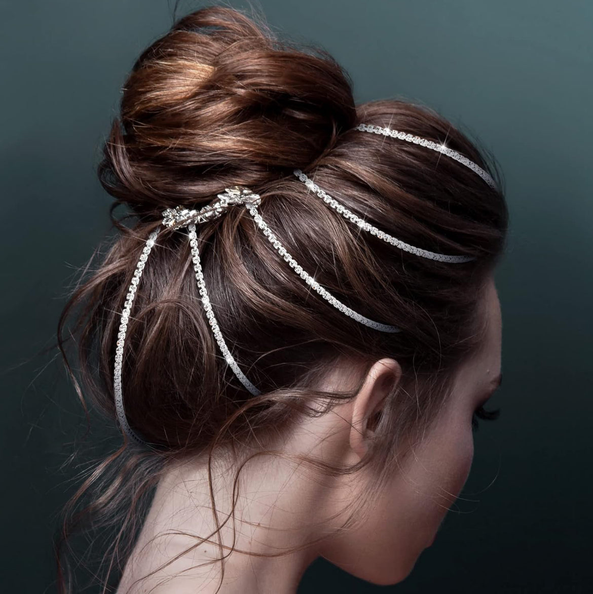 Rhinestone Clip-In Hair Jewelry Sets