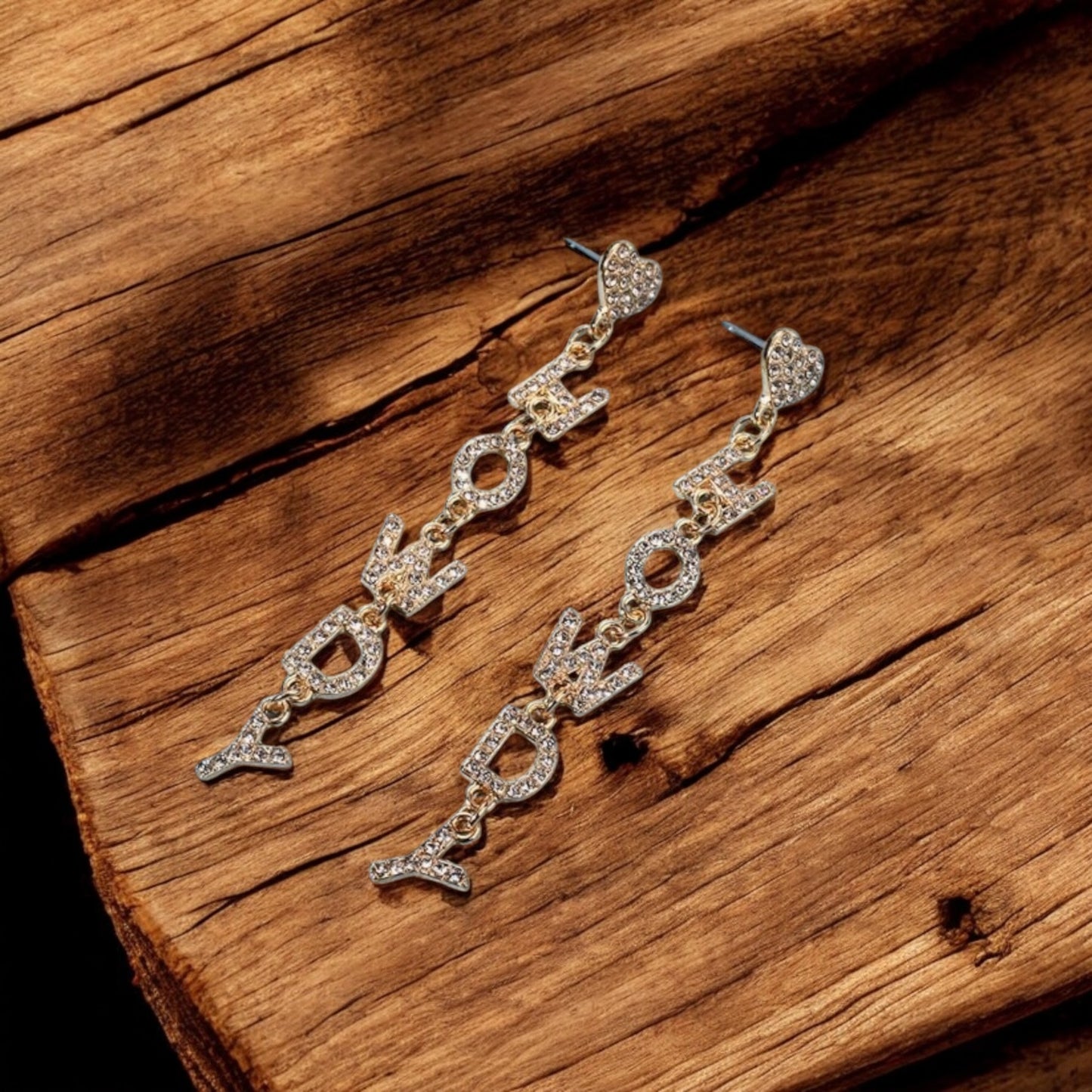 Howdy Dazzle Dangle Stud Post Earrings
