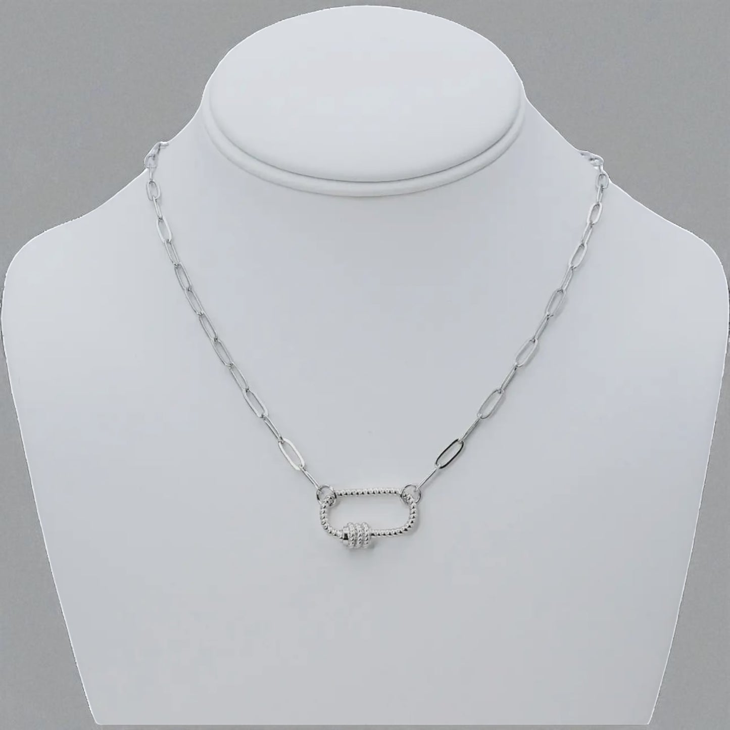 Pavé Paperclip Charm Starter Chains