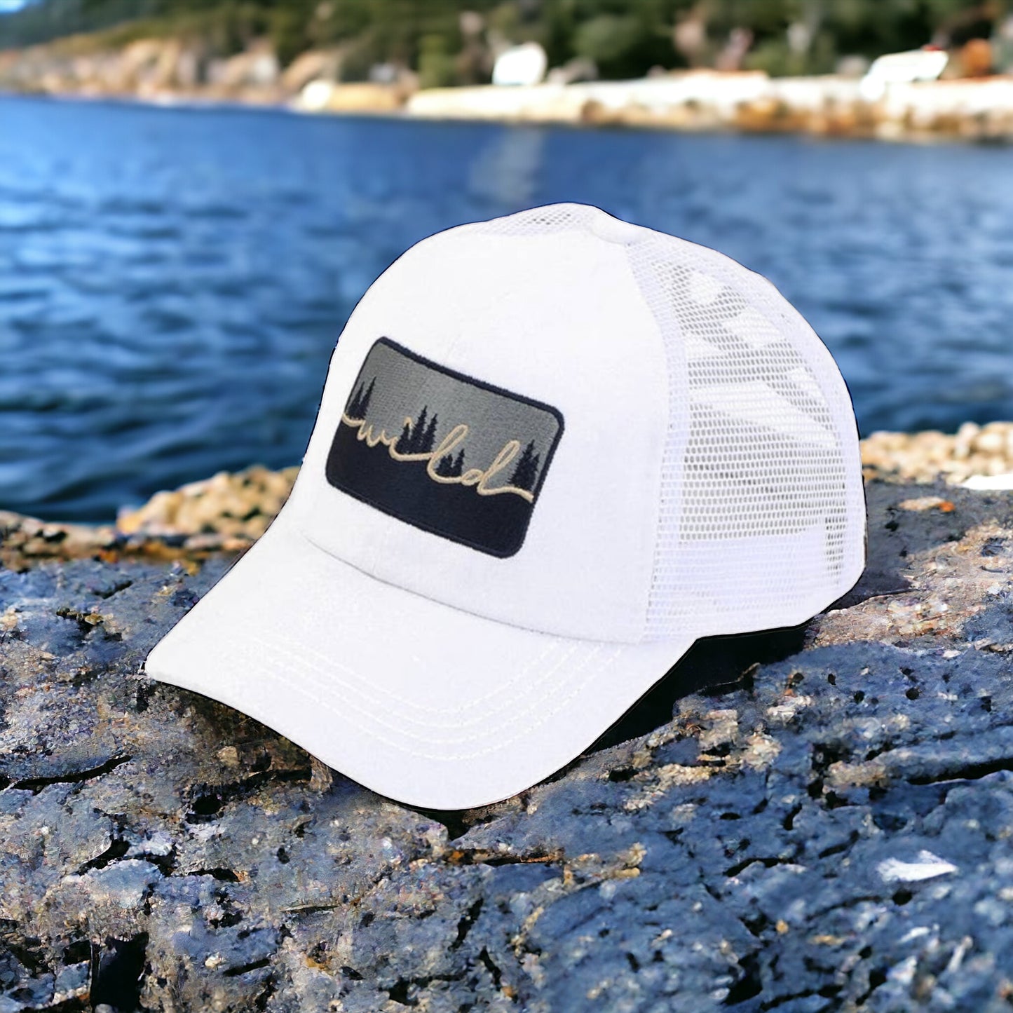 Wild Ones Embroidered Ponytail hats