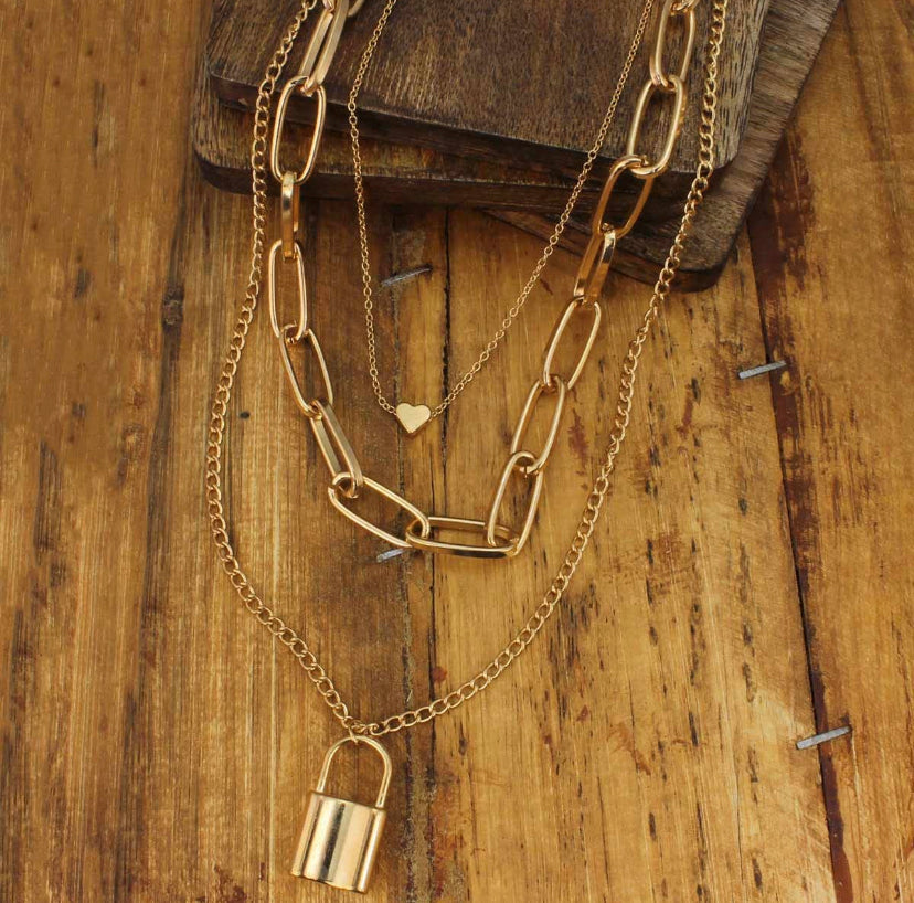 Locked in Love Statement Necklace