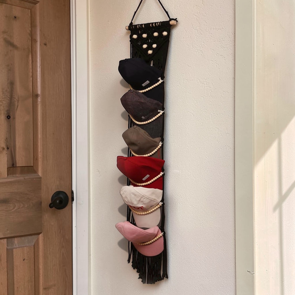 Upgraded Macrame Ball Cap Style Display
