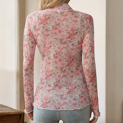 Flower Bomb Pattern Layering Tops