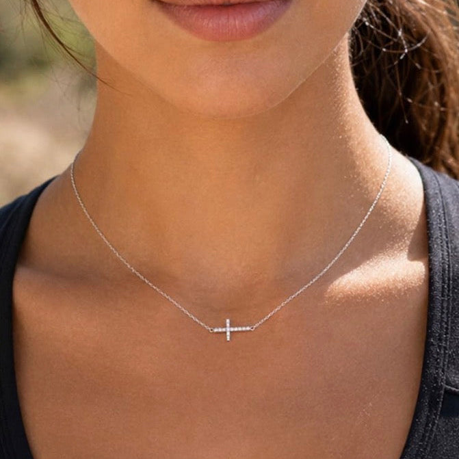 Connected by Faith 14k Cross Necklace