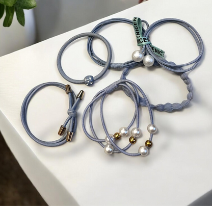 Pastel Ponytail Bracelets 6 Packs