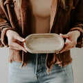 Rustic Wood Beveled Utility Tray