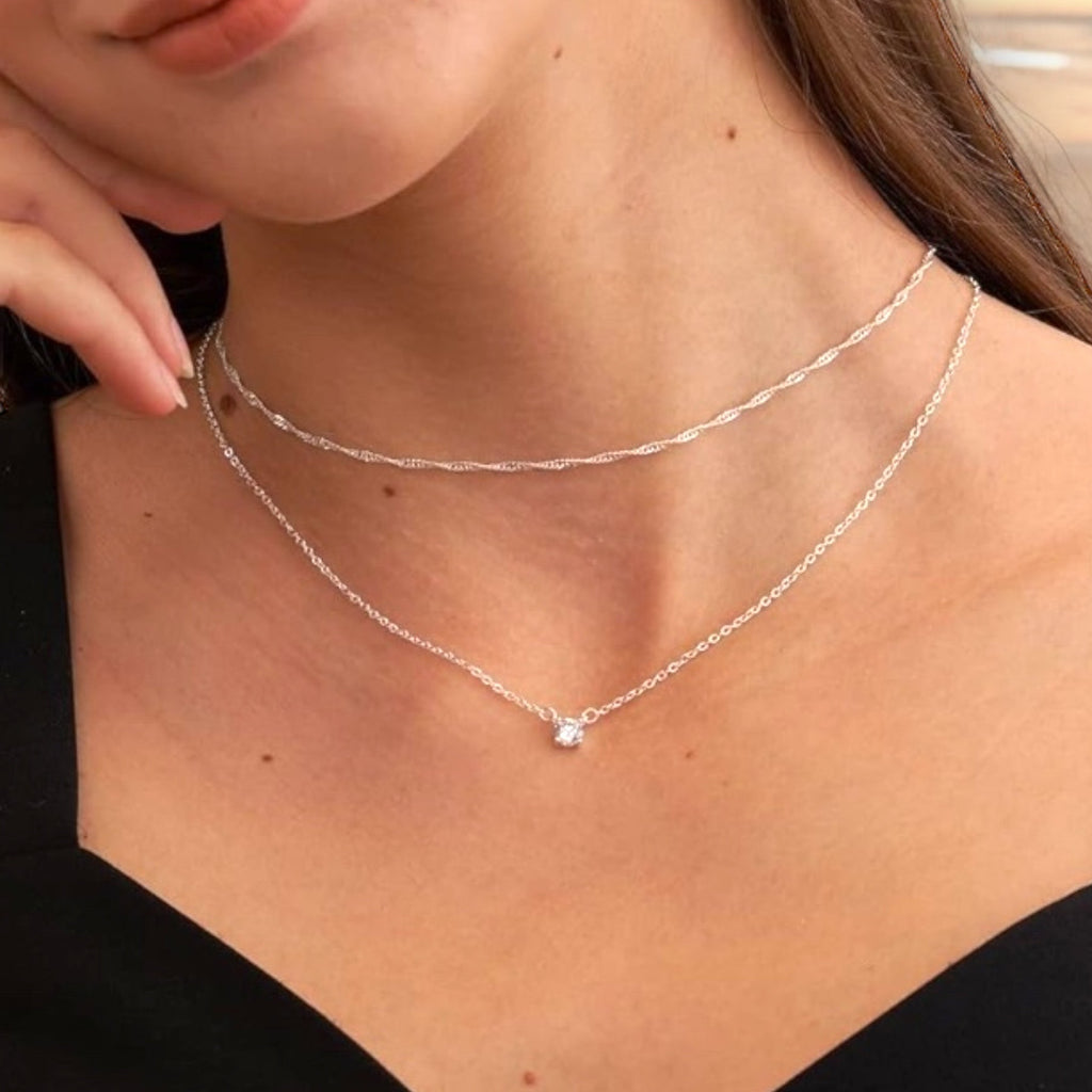 Forget me Not Premium Layering Pendant