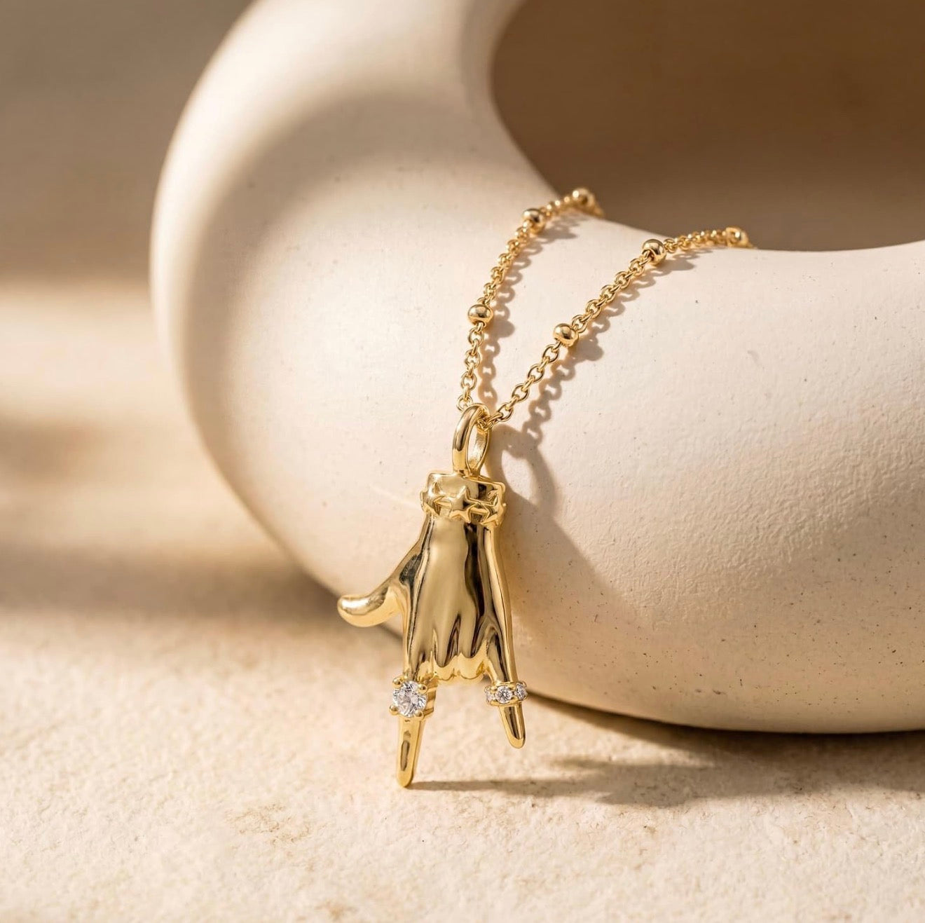 Love you, Mean it. Sign Language Pendant