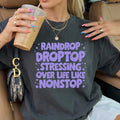 “Raindrop Droptop” Distressed Tee