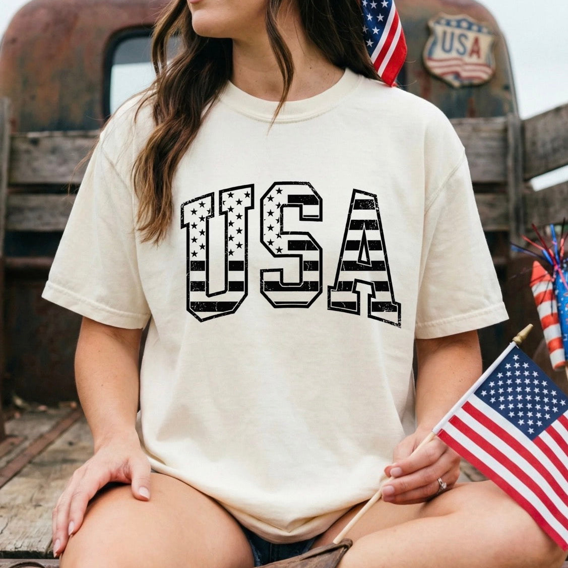 Stars & Stripes Varsity Tee