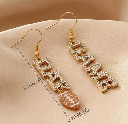 Game Day Ultra Glam CZ Dangle