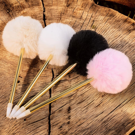 Four Pack Luxe Pom Pom Ball Point Pens