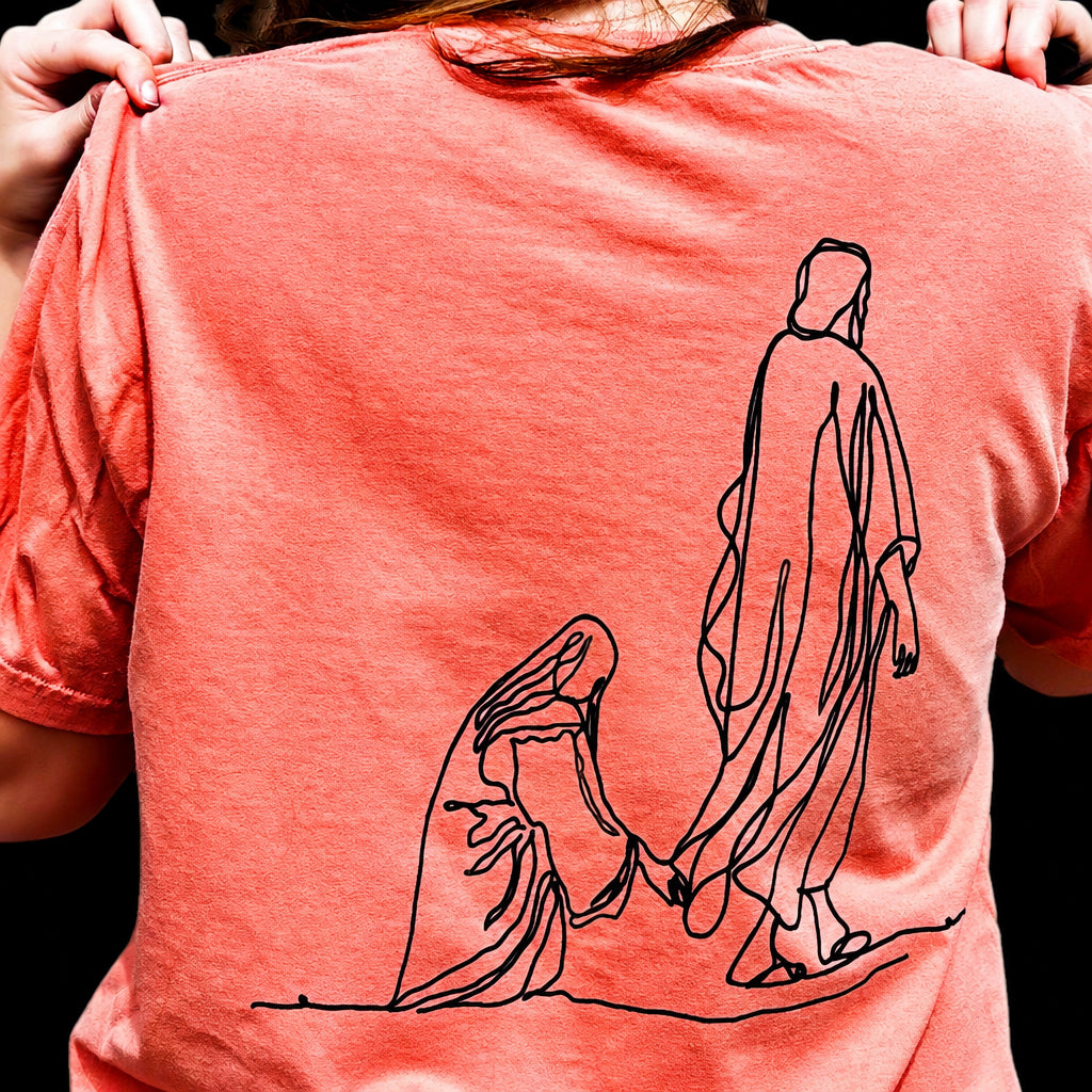 Matthew 9:20-22 illustrative Tee
