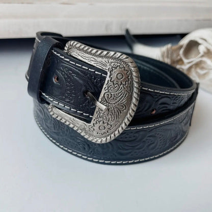 Western Tooled Leather Purse Straps