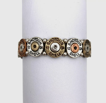 The Bulletproof Collection Stretch 12 GA Mixed Patina Bracelet