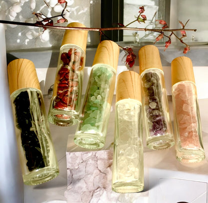 Natural Stone Chip Perfume Rollers The Moonstone Collection