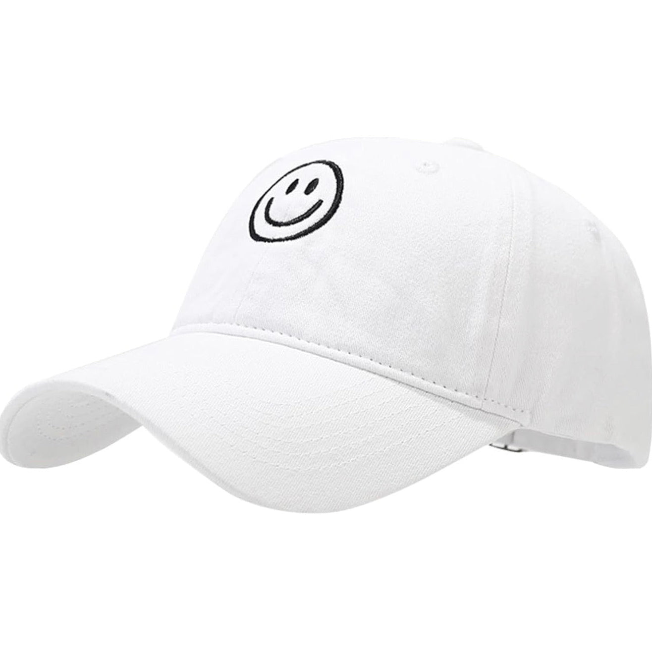 Smiley Embroidered Dad Hat