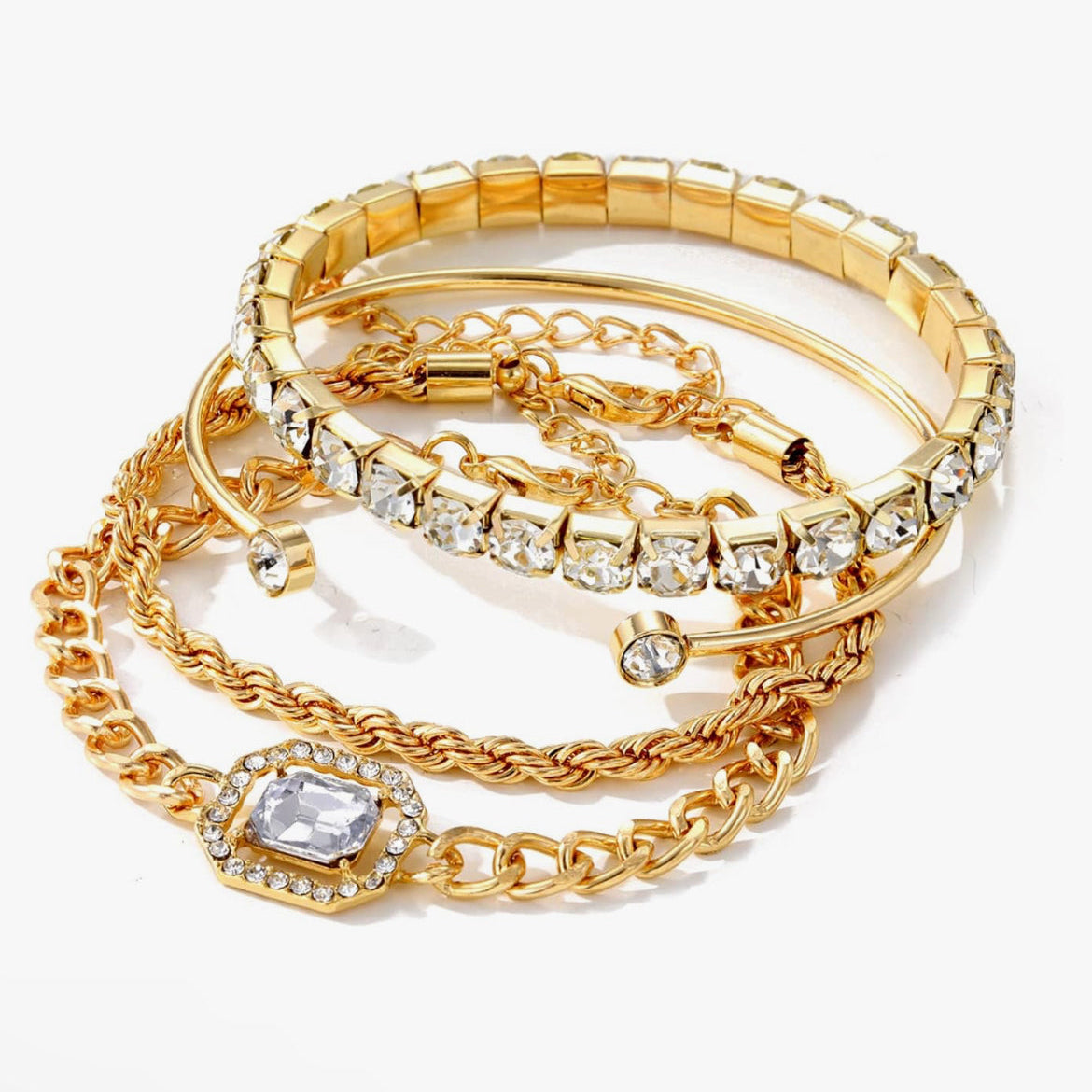 The Becky Four Piece Bangle Mix