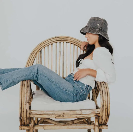 Clearwater Bucket Hat in Dark Denim Color
