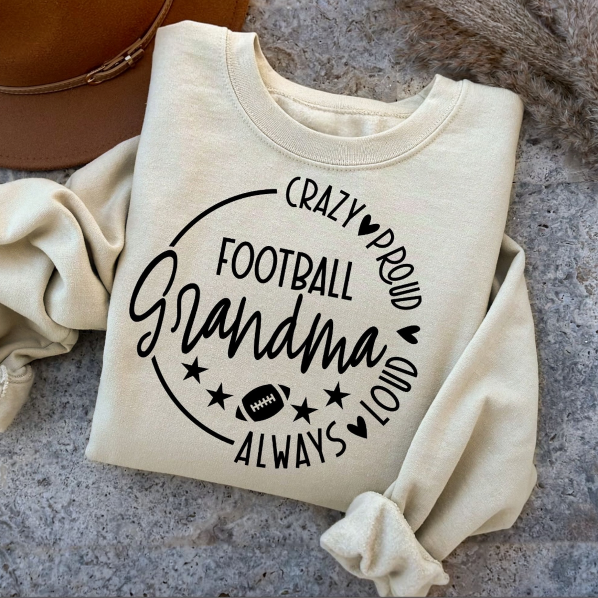Proud Football Grandma Crewneck