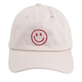 Smiley Embroidered Dad Hat