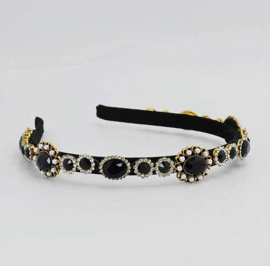 The Onyx Slim Handmade Headband