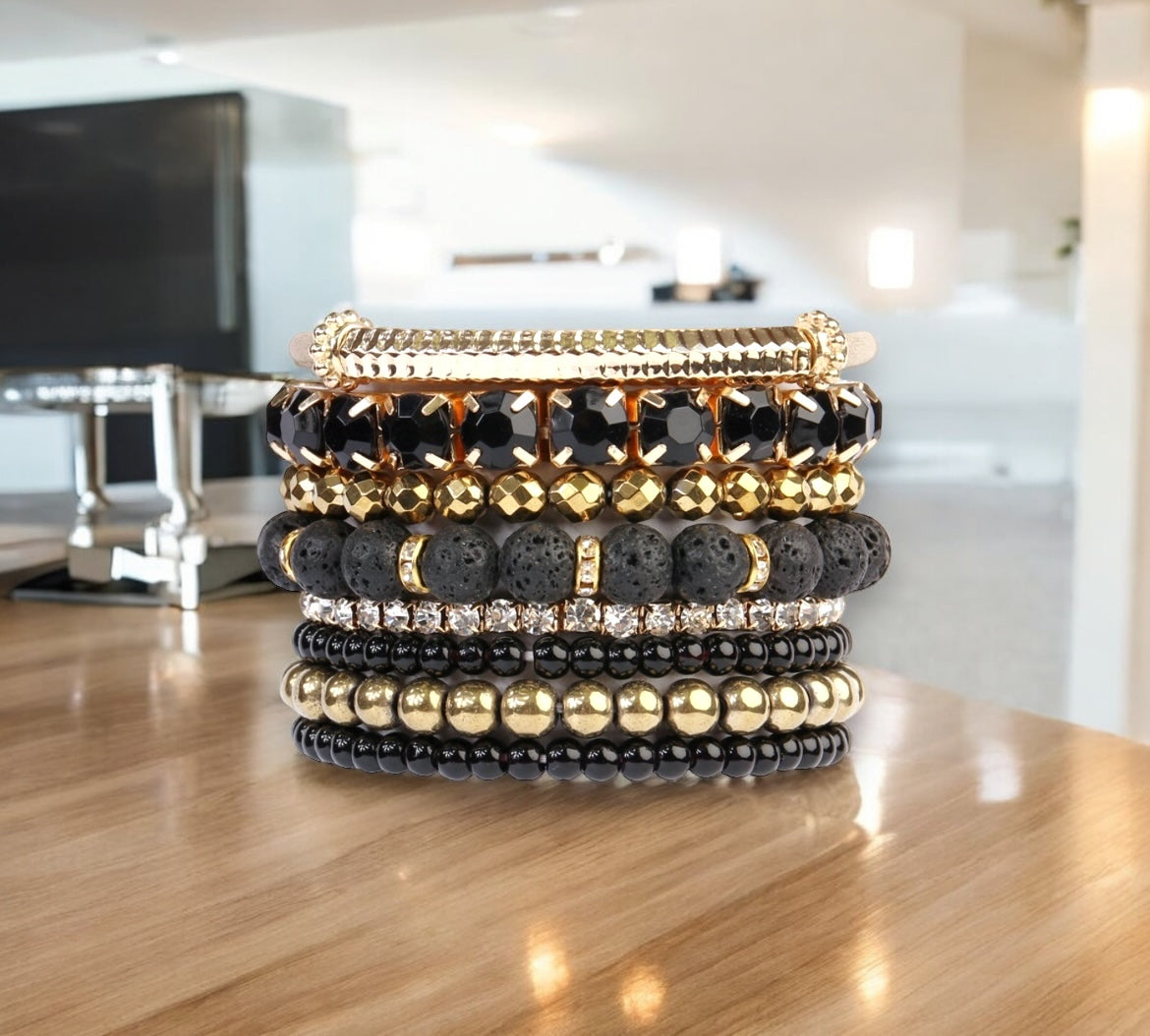 Golden Hour Lava Rock Stretch Stack