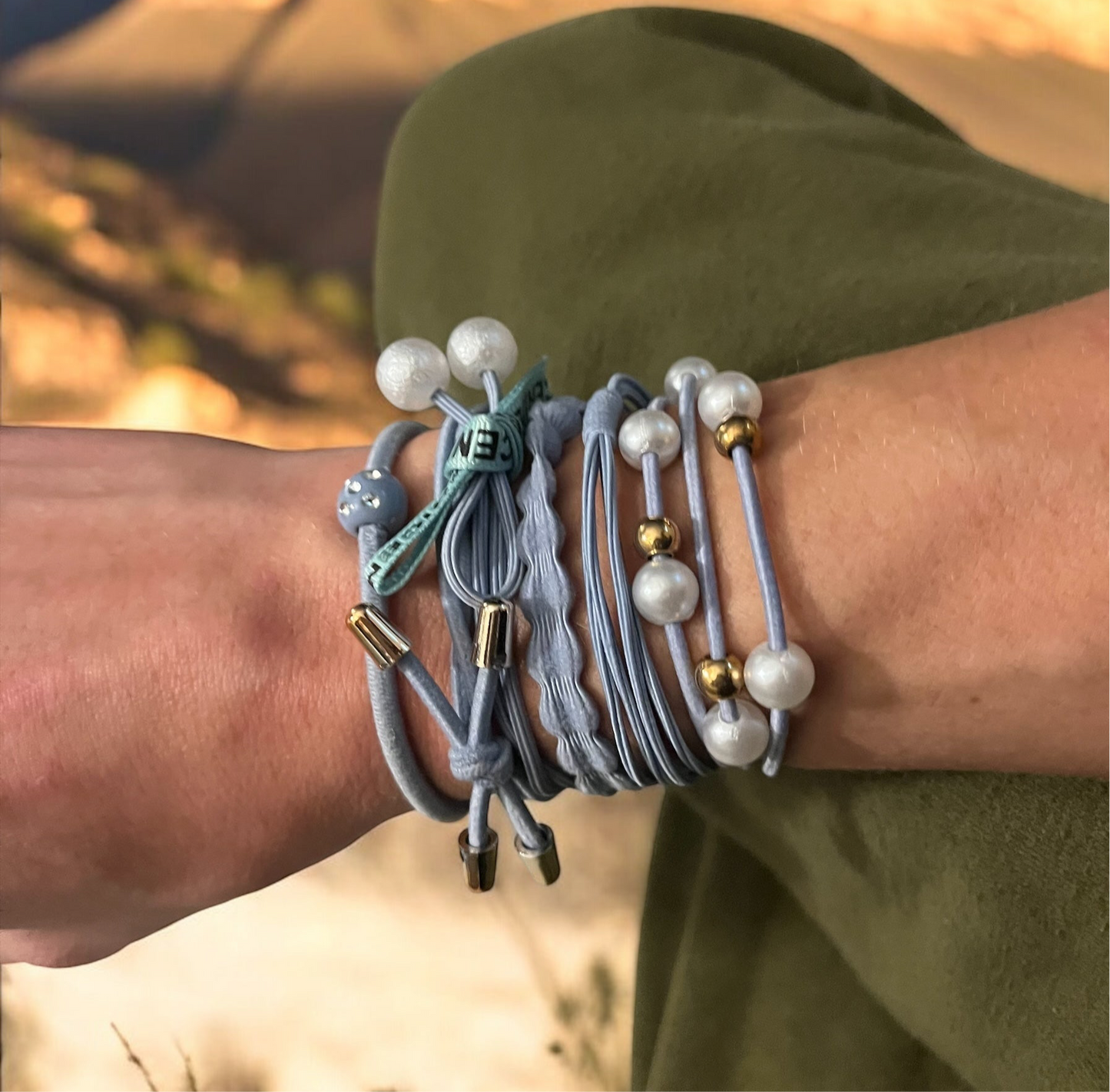 Pastel Ponytail Bracelets 6 Packs