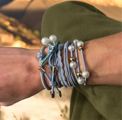 Pastel Ponytail Bracelets 6 Packs