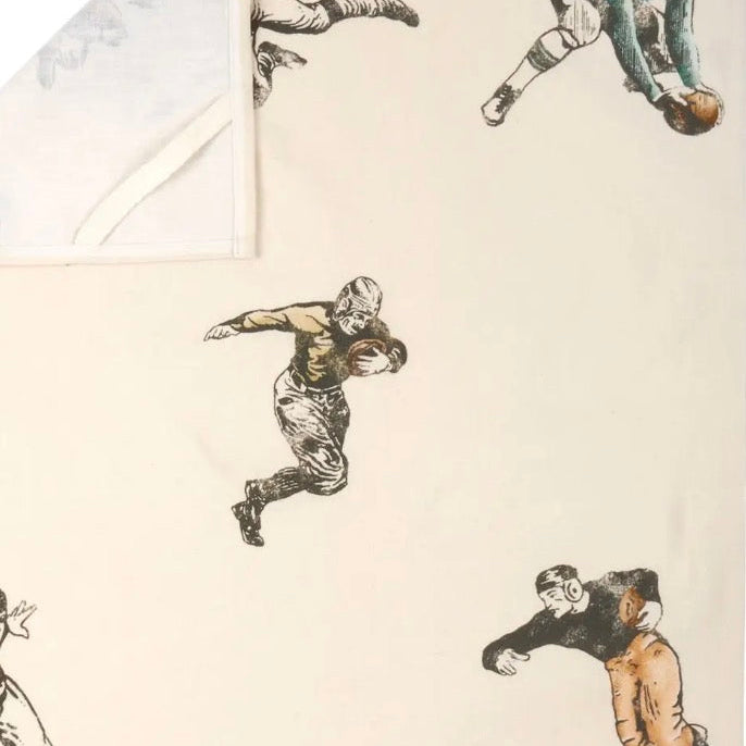 Embroidered Novelty Football Season Hand Towel