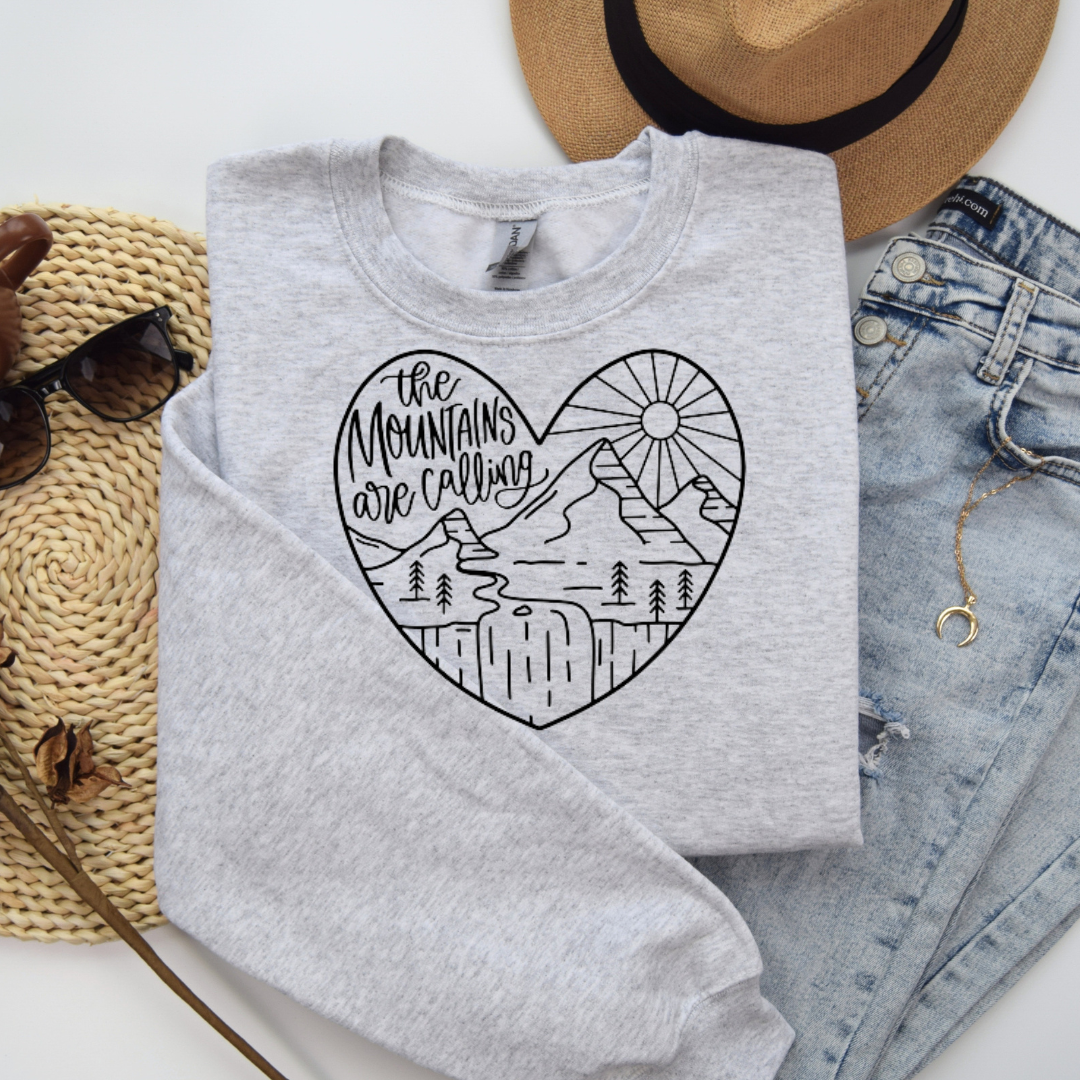 The Mountains are Calling Crewneck