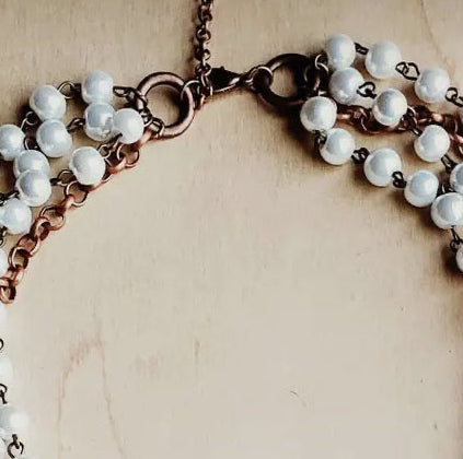 Handmade Multi-strand Rustic Cross Pendant