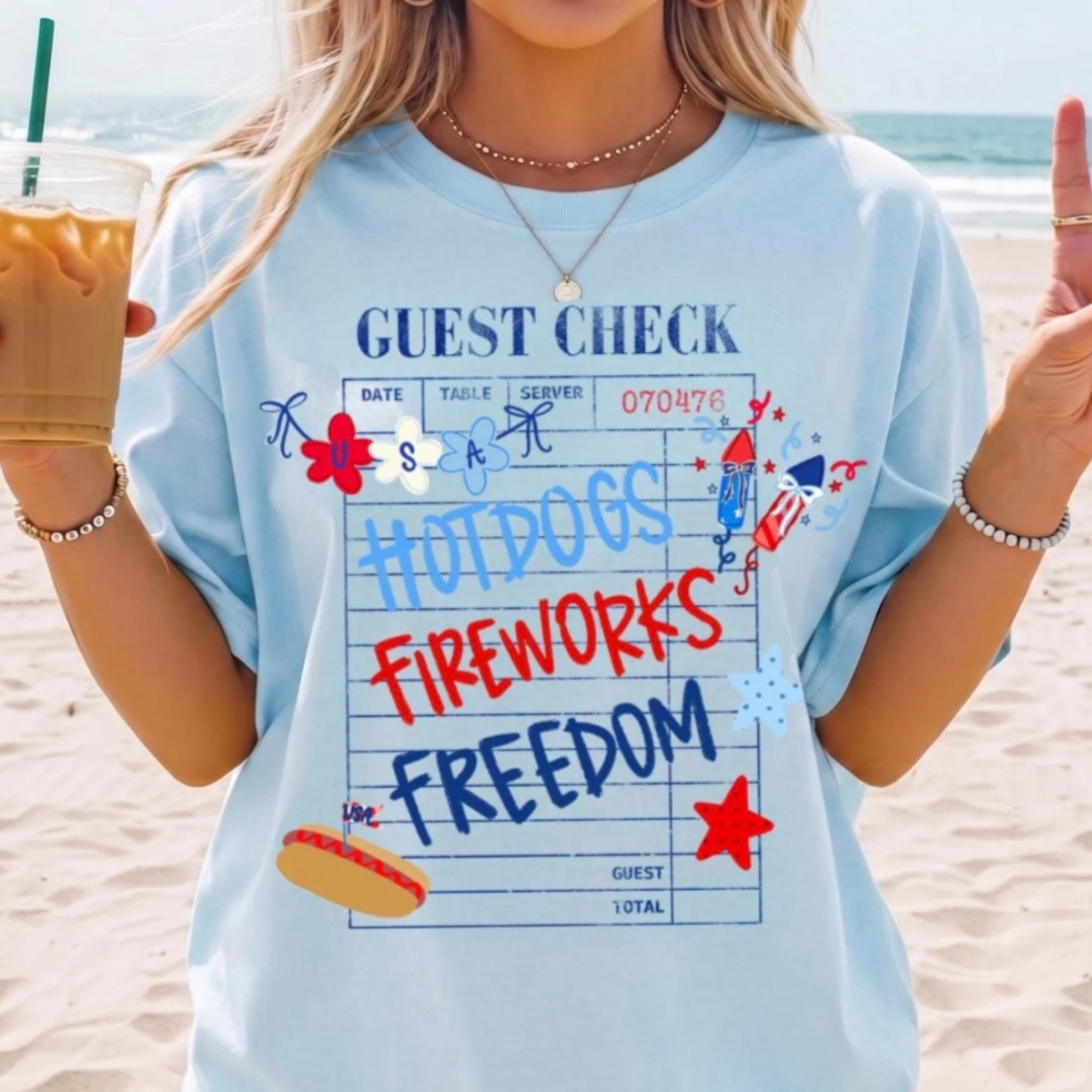 Patriot Check Please Tee