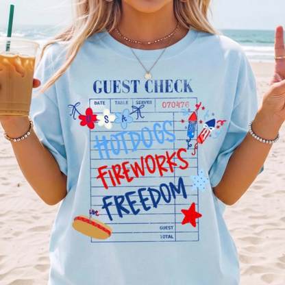 Patriot Check Please Tee