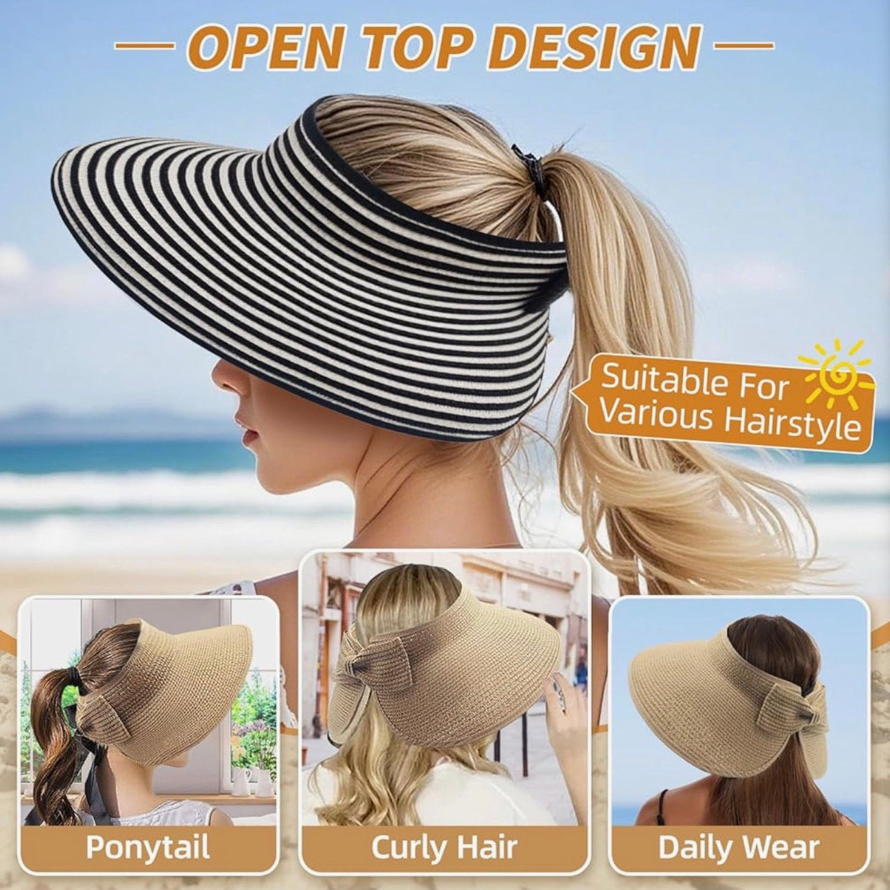 Foldable Cabana Wrap Sun Hat