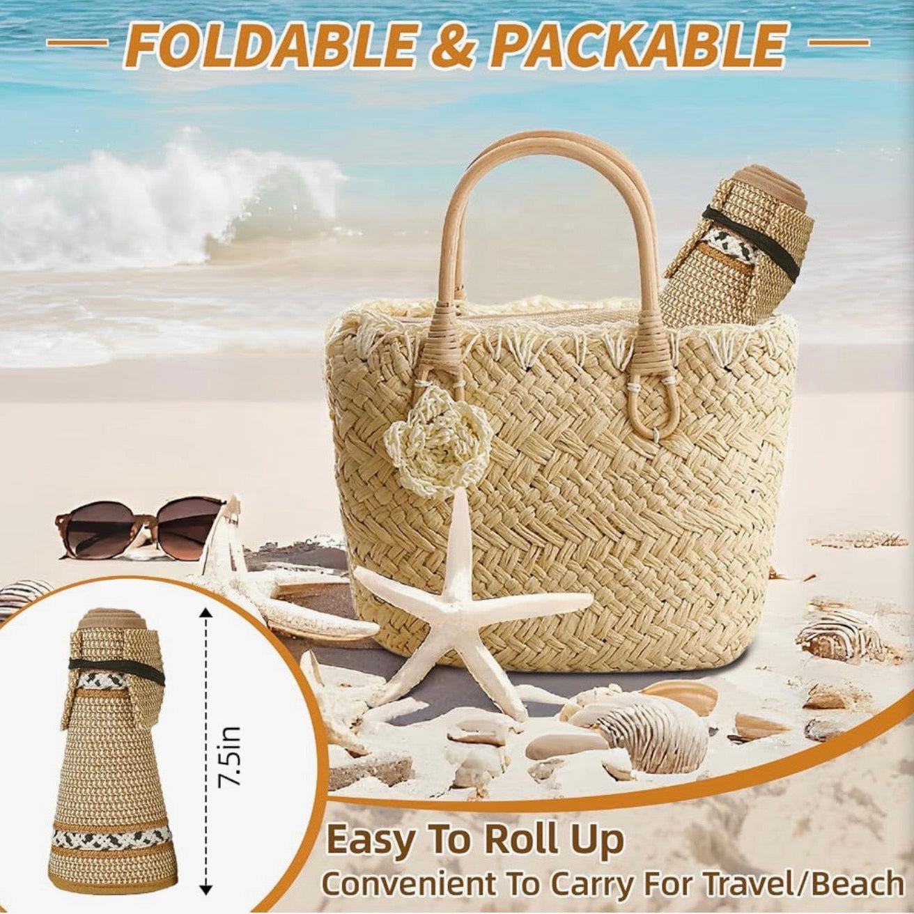 Foldable Cabana Wrap Sun Hat