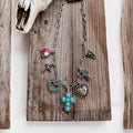 Cross & Chain Charm Necklace